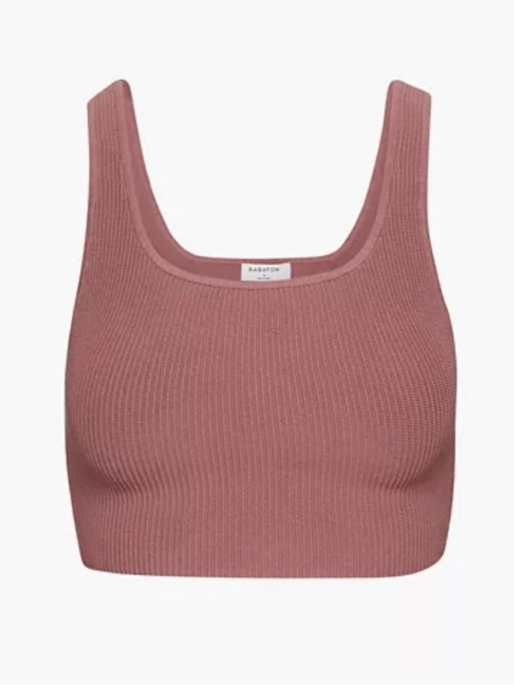Aritzia Babaton pink contour crop top